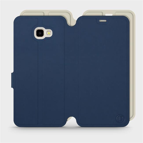 Etui Soft Touch do Samsung Galaxy J4 Plus 2018 - wzór Głęboki granat z platyną