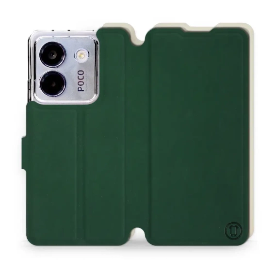 Phone Case Xiaomi POCO M7 Pro 5G - Design Green with Platinum