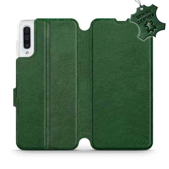 Hülle für Samsung Galaxy A50 - Farbe Green Leather