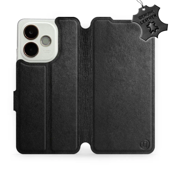 Phone Case OPPO A5 Pro 5G - Design Black Leather