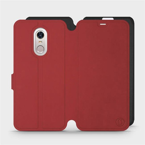 Phone Case Xiaomi Redmi 5 Plus - Design Dark Red with Black