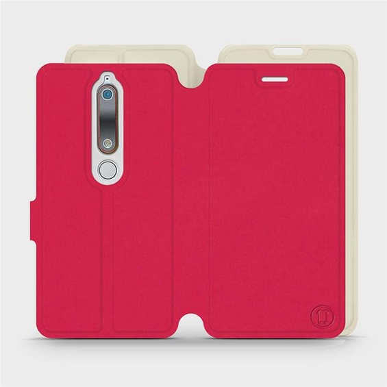Phone Case Nokia 6.1 - Design Red with Platinum