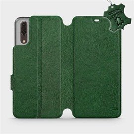 Phone Case Huawei P20 - Design Green Leather