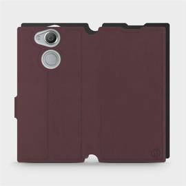 Phone Case Sony Xperia XA2 - Design Burgundy with Black