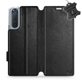 Phone Case Sony Xperia 5 II - Design Black Leather