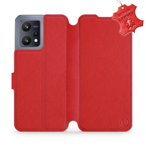 Phone Case Realme 9 - Design Red Leather