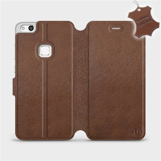 Phone Case Huawei P10 Lite - Design Brown Leather