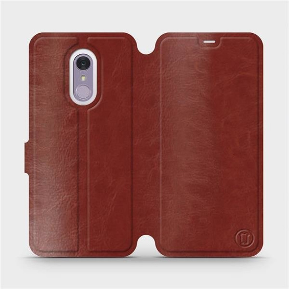 Phone Case LG Q7 - Design Brown&Gray