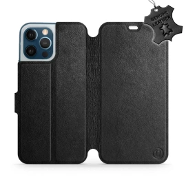 Phone Case Apple iPhone 12 Pro Max - Design Black Leather