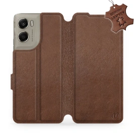 Phone Case Motorola Moto G06 Power - Design Brown Leather