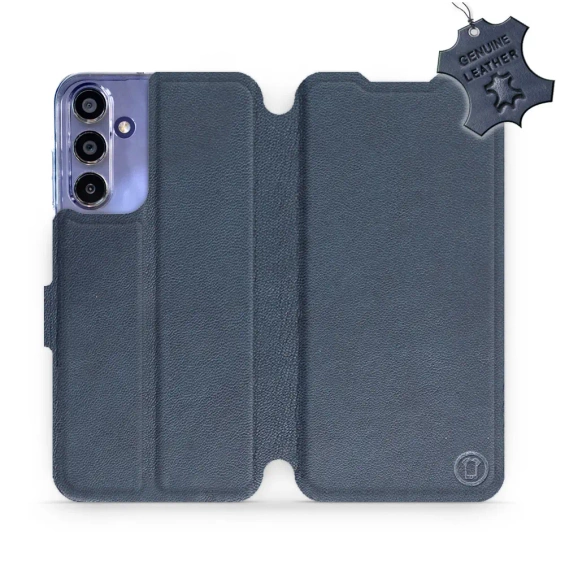 Phone Case Samsung Galaxy A15 4G - Design Blue Leather