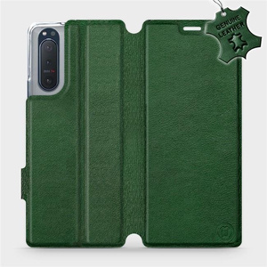 Phone Case Sony Xperia 5 II - Design Green Leather
