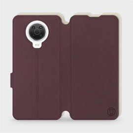 Phone Case Nokia G20 - Design Burgundy with Platinum
