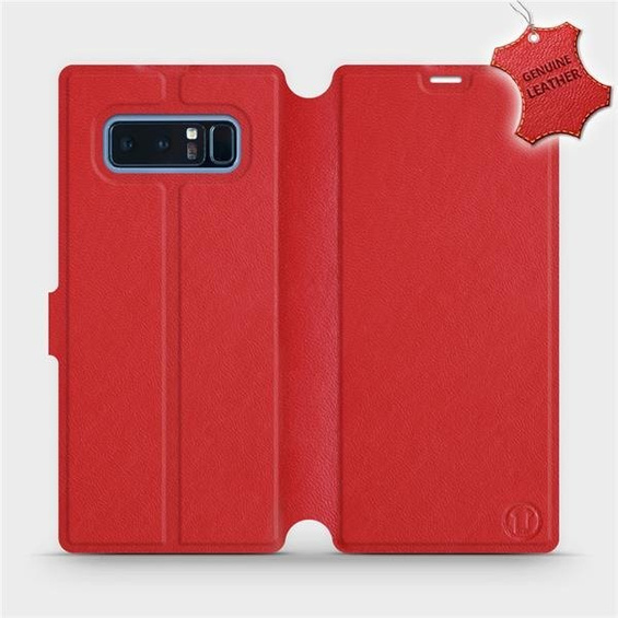 Phone Case Samsung Galaxy Note 8 - Design Red Leather