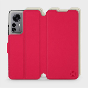 Hülle für Xiaomi 12X - Farbe Rot mit Platin