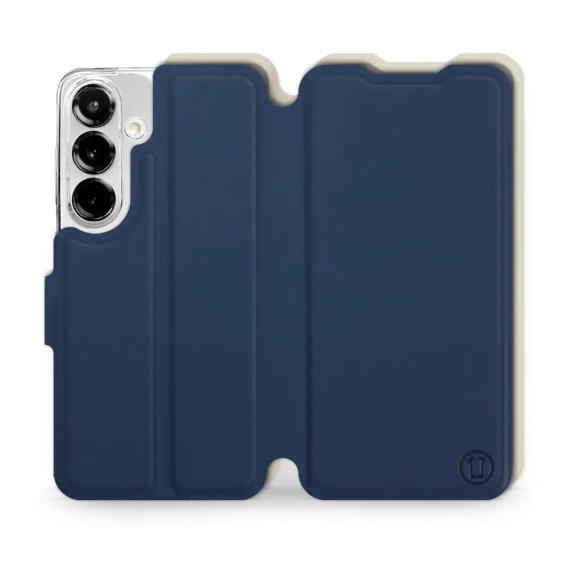 Phone Case Samsung Galaxy S25 - Design Navy with Platinum