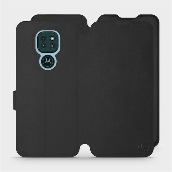 Etui Soft Touch do Motorola Moto G9 Play - wzór Satynowa czerń