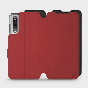 Phone Case Xiaomi Mi 9 - Design Dark Red with Black