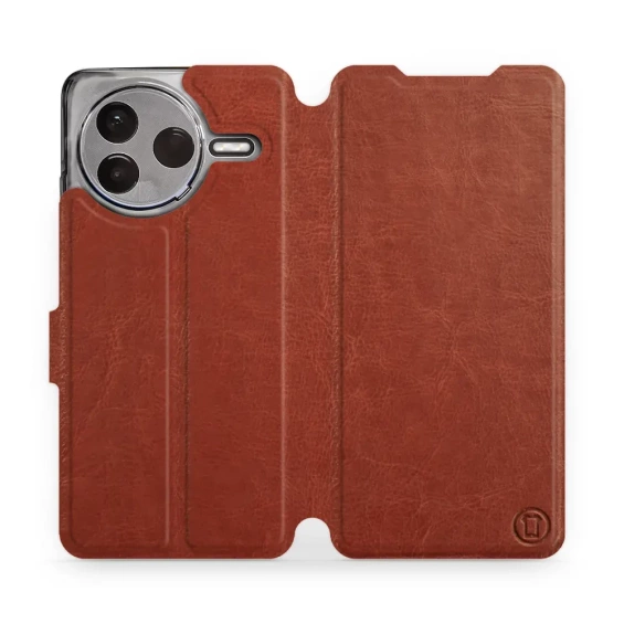Etui do Xiaomi POCO F7 Pro 5G - wzór Brown&Orange