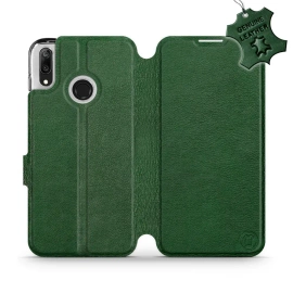 Hülle für Huawei Y7 2019 - Farbe Green Leather