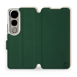 Phone Case Vivo V50 Lite - Design Green with Platinum