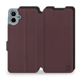 Phone Case Samsung Galaxy A07 - Design Burgundy with Black