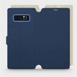 Hülle für Samsung Galaxy Note 8 - Farbe Marineblau mit Platin