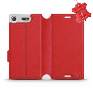 Phone Case Sony Xperia XZ1 Compact - Design Red Leather