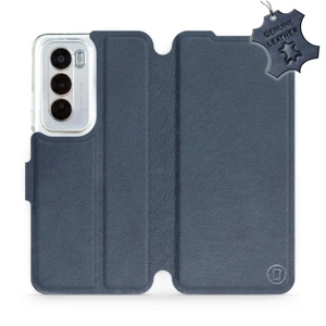 Phone Case OPPO Reno 12 Pro 5G - Design Blue Leather