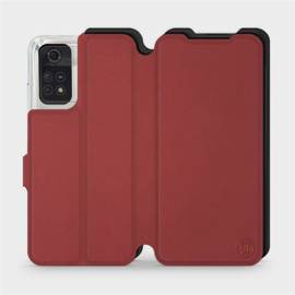 Phone Case Xiaomi POCO M4 Pro 4G - Design Dark Red with Black