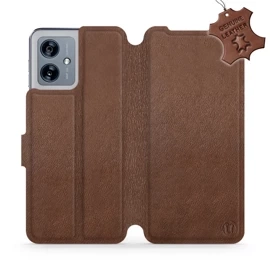Hülle für Motorola Moto G54 5G - Farbe Brown Leather