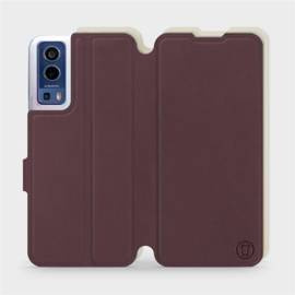 Phone Case Vivo Y52 5G - Design Burgundy with Platinum