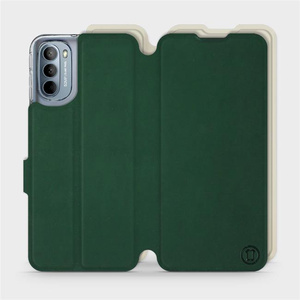 Phone Case Motorola Moto G31 - Design Green with Platinum