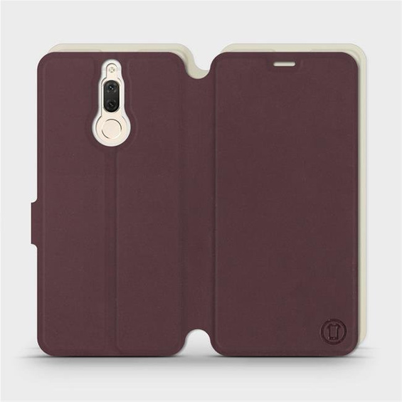 Phone Case Huawei Mate 10 Lite - Design Burgundy with Platinum