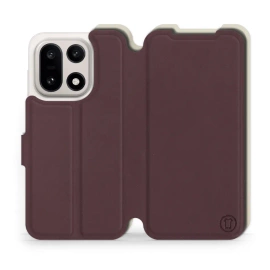 Phone Case OnePlus 15 - Design Burgundy with Platinum