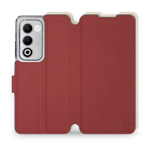 Phone Case OPPO A5 5G - Design Dark Red with Platinum
