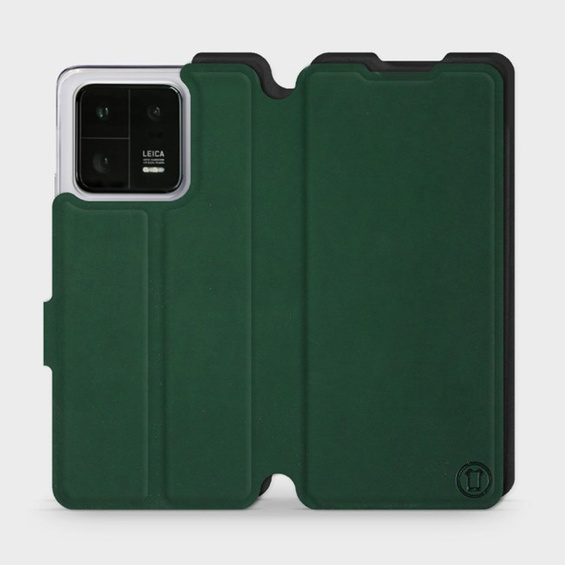Etui Soft Touch do Xiaomi 13 Pro - wzór Miejska zieleń z czernią