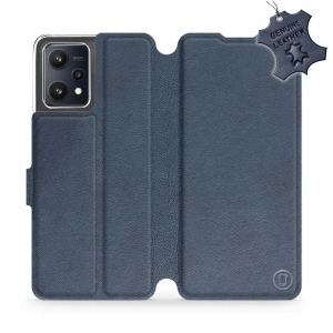 Phone Case Realme 9 5G - Design Blue Leather