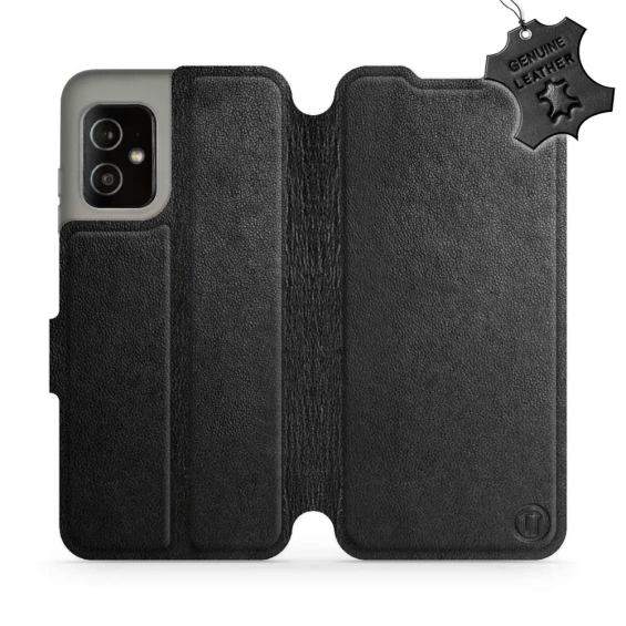 Phone Case Asus Zenfone 8 - Design Black Leather