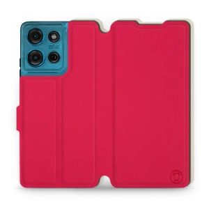 Phone Case Motorola Moto G75 5G - Design Red with Platinum