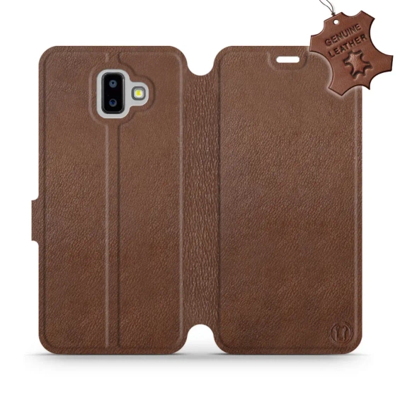 Hülle für Samsung Galaxy J6 Plus 2018 - Farbe Brown Leather