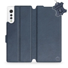 Phone Case LG Velvet - Design Blue Leather