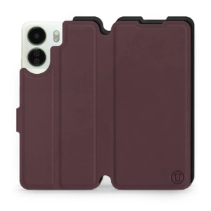 Phone Case Xiaomi Redmi 13C - Design Burgundy with Black