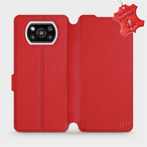 Phone Case Xiaomi POCO X3 Pro - Design Red Leather