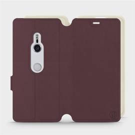 Phone Case Sony Xperia XZ3 - Design Burgundy with Platinum