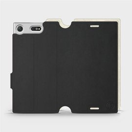 Hülle für Sony Xperia XZ1 Compact - Farbe Schwarz mit Platin