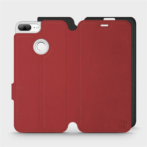 Phone Case Huawei Honor 9 Lite - Design Dark Red with Black