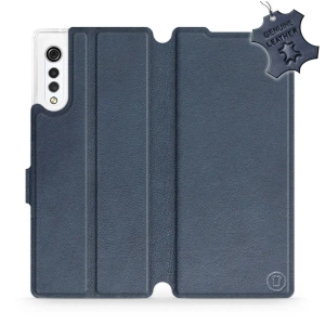 Phone Case LG Velvet - Design Blue Leather
