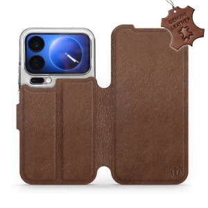 Phone Case Xiaomi 17 Pro - Design Brown Leather