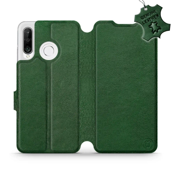 Phone Case Huawei P30 Lite - Design Green Leather